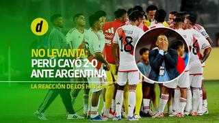 Perú 0 - 2 Argentina: la reacción de los hinchas y la dura crítica a Juan Reynoso