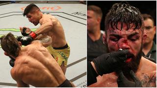 ¡Brutal! Así quedó la nariz de Mike Perry luego de su combate contra Vicente Luque en el UFC Uruguay