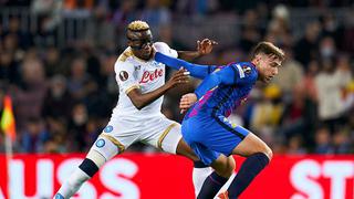 Se define en Italia: resumen y goles (1-1) del Barcelona vs. Napoli por Europa League
