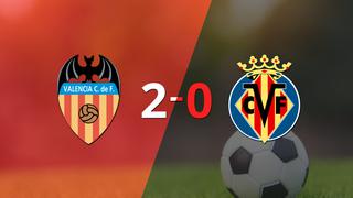 Valencia marcó dos veces en la victoria ante Villarreal en el estadio Mestalla