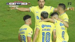 Le dio vuelta a la tortilla: Valdés y Martín marcaron para el 2-1 en el América vs. Mazatlán [ VIDEO]