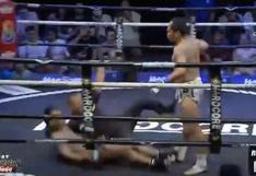 ¡Con un soberbio codazo! El brutal nocaut que hizo caer a la vez a peleador y árbitro en pelea de muay thai [VIDEO]