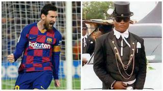 Benjamin Aidoo, uno de los hombres viral del ataúd, se confesó admirador de Lionel Messi