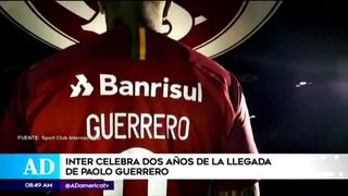 Inter de Porto Alegre saludó Paolo Guerrero por cumplir dos años en el club