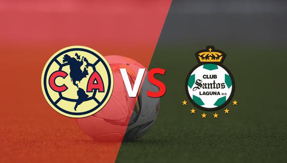 Ya juegan en el estadio Estadio Azteca, Club América vs Santos Laguna