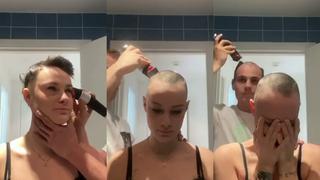 Le rasuró la cabeza a su novia con alopecia y luego hizo algo que conmovió a todos