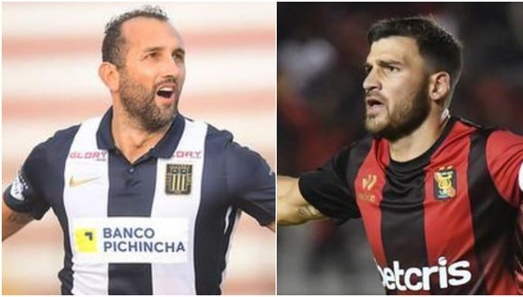 Hernán Barcos y Bernardo Cuesta se verán las caras en el Alianza Lima vs Melgar. (Foto: Liga 1)