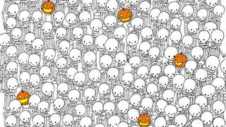 ¿Hallas al fantasma entre los esqueletos? El reto viral que causa furor en el Día de Muertos