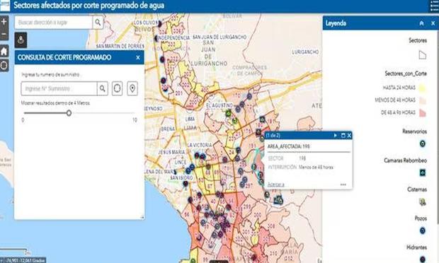 The app will also show where hydrants and water wells are located.  (Photo: Capture)
