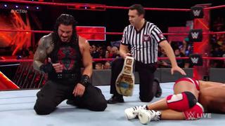 Se hizo respetar: Roman Reigns derrotó a Jason Jordan y retuvo el cinturón Intercontinental en RAW [VIDEO]