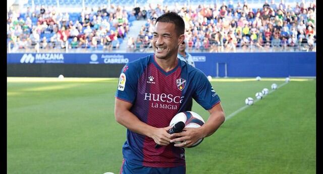 Shinji Okazaki (SD Huesca). (Foto: SD Huesca)