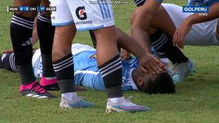 Salió entre lágrimas: la lesión de Nilson Loyola que lo sacó del Sporting Cristal vs. Municipal