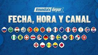 Calendario Mundial Rusia 2018: programación, horarios y canales de todos los partidos de la Copa