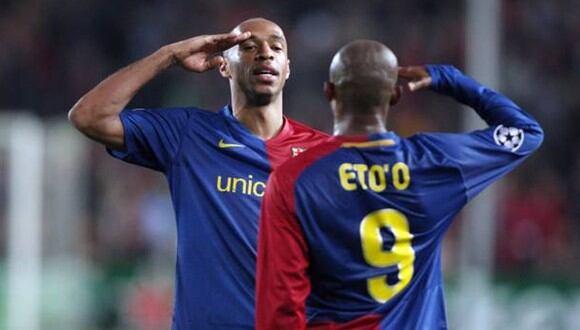 Samuel Eto'o criticó el nivel de su ex compañero Thierry Henry. (Getty Images)