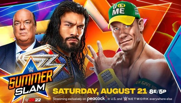WWE SummerSlam 2021: día, hora y canal del megaevento con John Cena y Roman Reigns. (WWE)