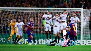 Golazo y triunfo: Barcelona le dio una paliza al Sevilla con un soberbio tiro libre de Messi