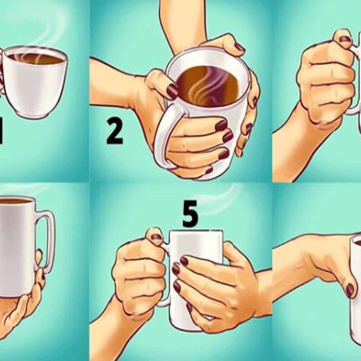 Cómo sostener la taza de té? 