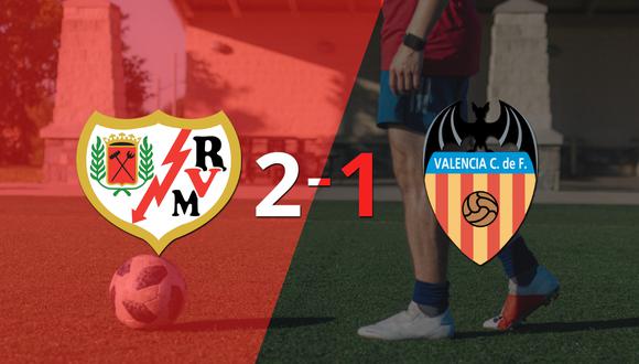 Rayo Vallecano le ganó a Valencia en su casa por 2-1