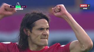 Calidad intacta del 'Matador’: Cavani anotó su primer golazo en el United vs. Everton por Premier League [VIDEO] 