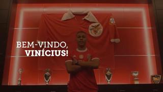 ¡Con bombos y platillos! Benfica sorprende y presenta a Vinicius como flamante nuevo fichaje [VIDEO]