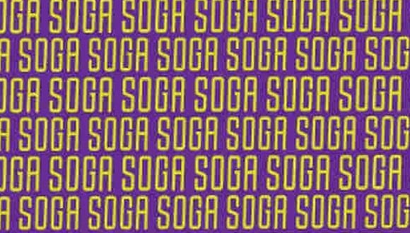 En esta imagen está la palabra ‘SODA’. Ubícala en menos de 9 segundos. (Foto: MDZ Online)