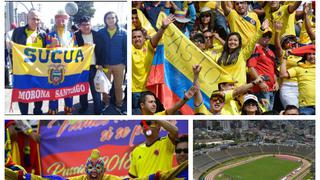 Color y fiesta en las tribunas: las postales de la previa al Ecuador-Colombia