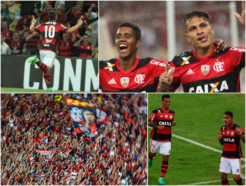 Las mejores imágenes de la victoria del Flamengo en Copa Libertadores con Paolo Guerrero y Miguel Trauco (Flamengo - AFP - Getty Images - Reuters).