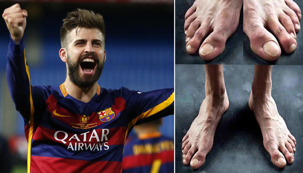 Gerard Piqué-Barcelona. El defensor catalán conquistó a Shakira, pero queda claro que en la primera cita no le vio los pies. (AP/Difusión)