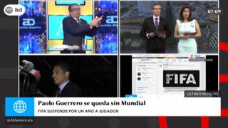Paolo Guerrero: sanción del delantero provocó acalorada discusión de estos conductores de televisión