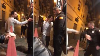 Lo noqueó: ebrio molesta a seguridad de discoteca y recibe brutal cachetada [VIDEO]