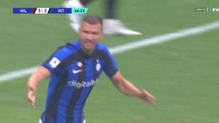 Partidazo: el gol de Edin Dzeko para que Inter acorte distancias ante Milan [VIDEO]