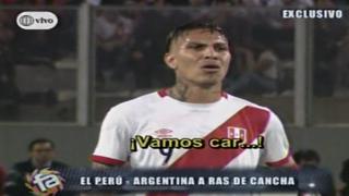 Selección: la arenga de Paolo Guerrero tras el gol de Argentina