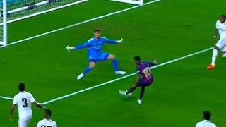 Cuando lo veas no lo podrás creer: el mano a mano que falló Ansu Fati en Barcelona vs. Real Madrid