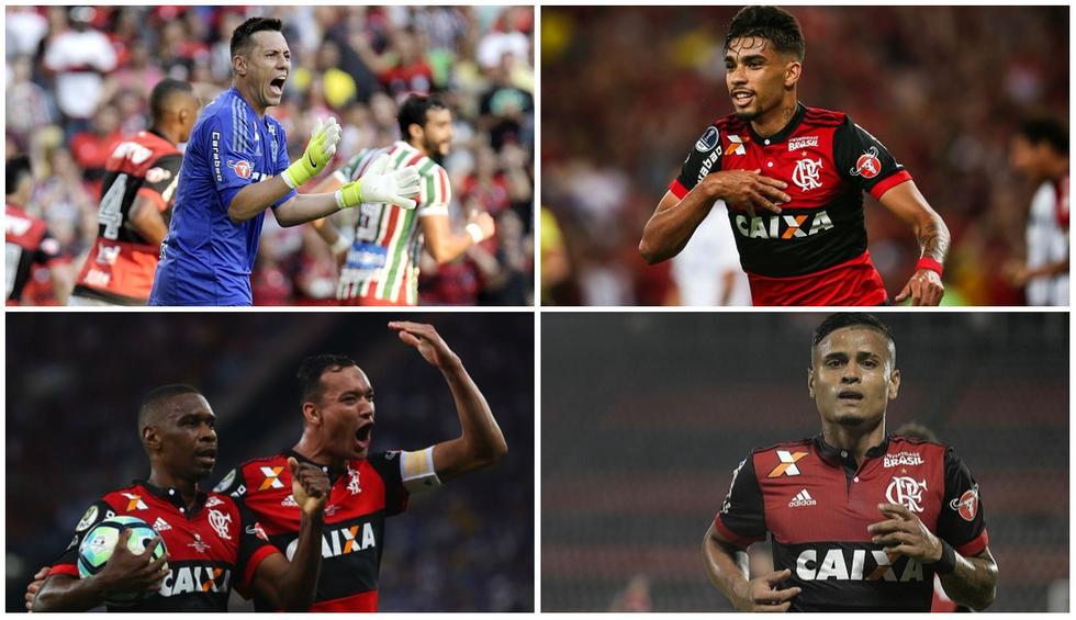 El XI de Flamengo para enfrentar a River Plate por la Copa Libertadores. (Getty)