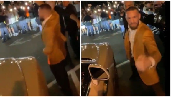 La espectacular ovación que recibió Conor McGregor a la salida de un restaurante. (Captura)