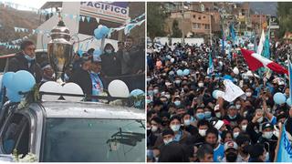 ¡Tarma se pinta de celeste por completo! Así fue el multitudinario recibimiento a ADT [VIDEO]