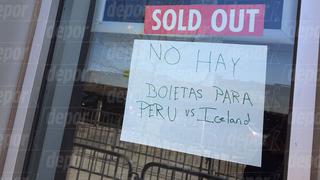 ¡Sold Out! Cartel en 'spanglish' anuncia que entradas para el Perú vs. Islandia están agotadas