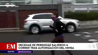 Coronavirus en Perú: ciudadanos salieron a correr con mascarilla tras autorización de actividades físicas