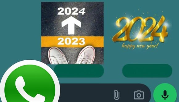 WHATSAPP | La app no solo te ofrece las clásicas pegatinas que dicen "Happy New Year". (Foto: Depor)