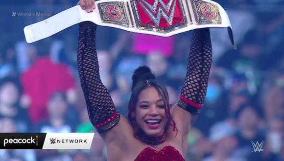 Bianca Belair es la nueva campeona de Raw tras vencer a Becky Lynch. (Captura: WWE)