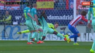 El providencial despeje de Samuel Umtiti que evitó gol de Antoine Griezmann [VIDEO]