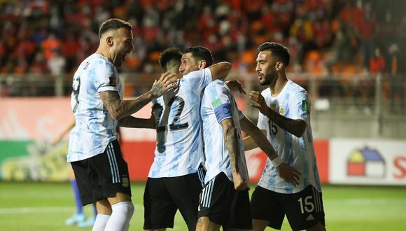 Chile cayó 2-1 ante Argentina en la fecha 15 de las Eliminatorias Qatar 2022. (Foto: Selección Argentina)