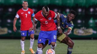 Partidazo en Santiago: Chile y Colombia igualaron 2-2 por las Eliminatorias Qatar 2022
