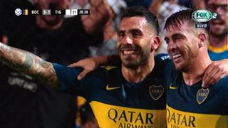 Nuevamente, 'Carlitos': Tévez anotó doblete ante Tigre para sentenciar el partido [VIDEO]