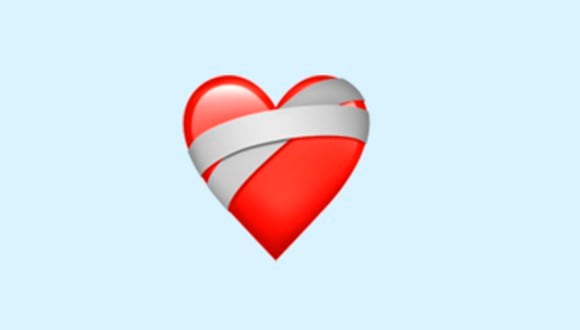 Si eres de las personas que le mandaron el corazón bendado, aquí te explicamos qué significa en WhatsApp. (Foto: Emojipedia)