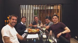 Tomás Costa se reunió con Diego Latorre y Marcelo Benedetto antes de la final de la Libertadores [FOTO]