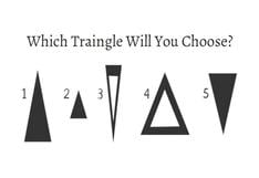 Debes escoger un triángulo para descubrir el tipo de persona que eres