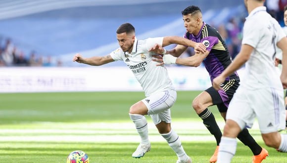 Eden Hazard tuvo minutos en la victoria de Real Madrid ante Valladolid este domingo por LaLiga. (Foto: EFE)