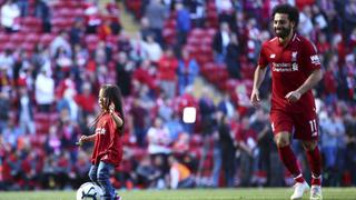 Hija de Salah anotó último gol en Anfield e hinchas de Liverpool lo celebraron