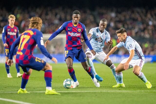 Dembélé ha dado 116 pases claves, lo que le costó a Barcelona 0.99 millones de euros por pase. (Getty)